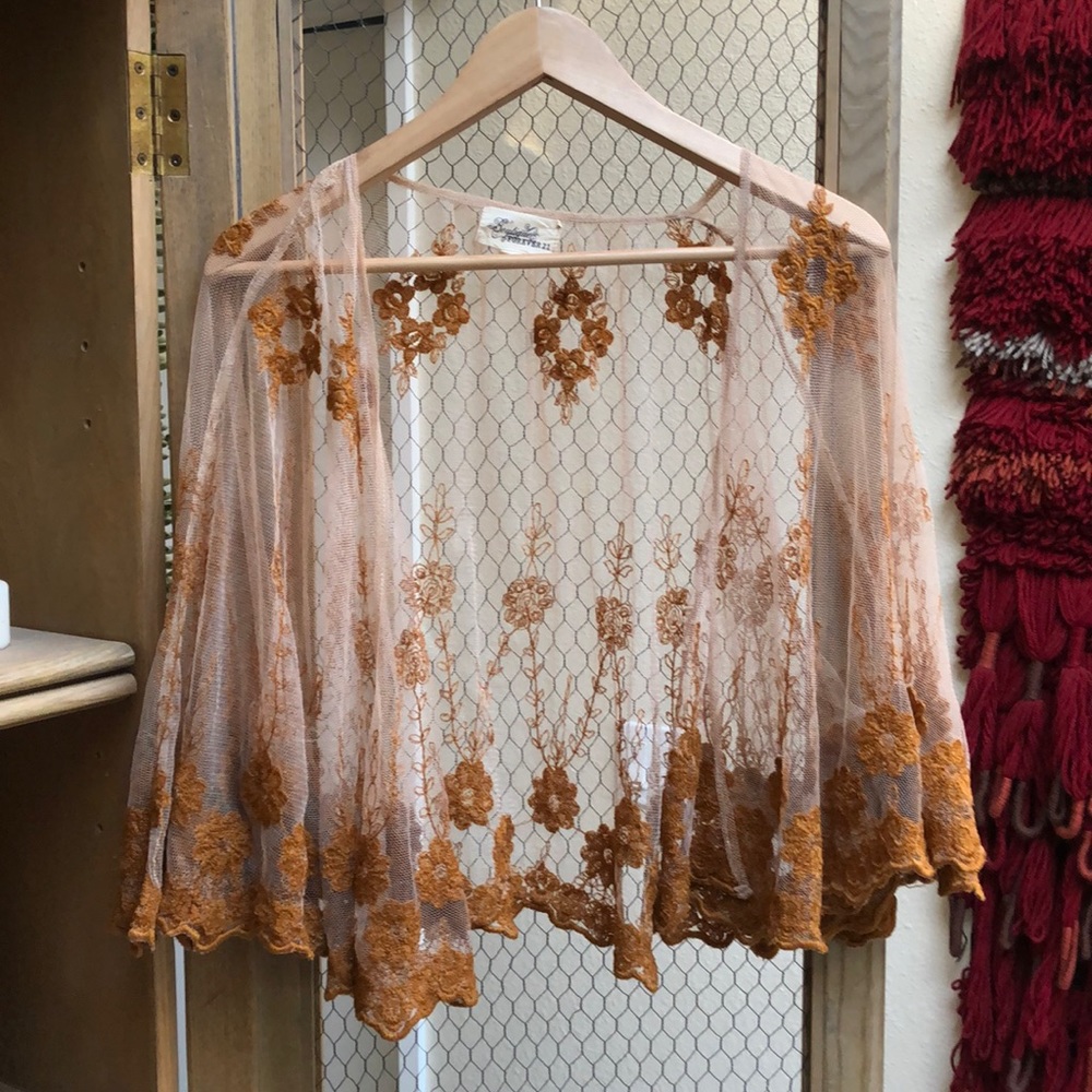 Forever 21 Boutique Lace Wrap Shawl